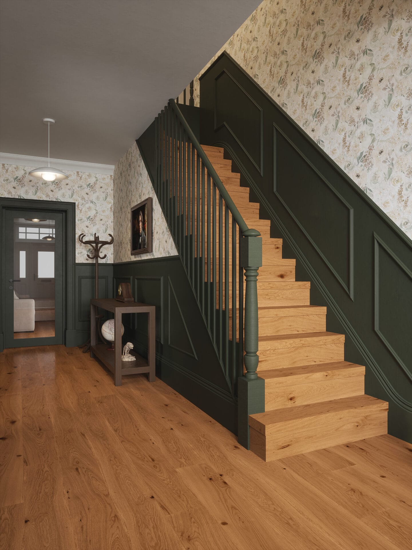 Mountain Rustic Oak Stair Tread