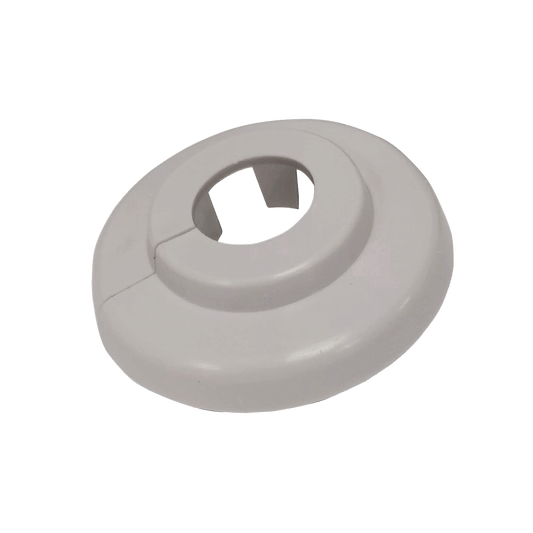 Plastic Rosette Light Grey 15mm (2)