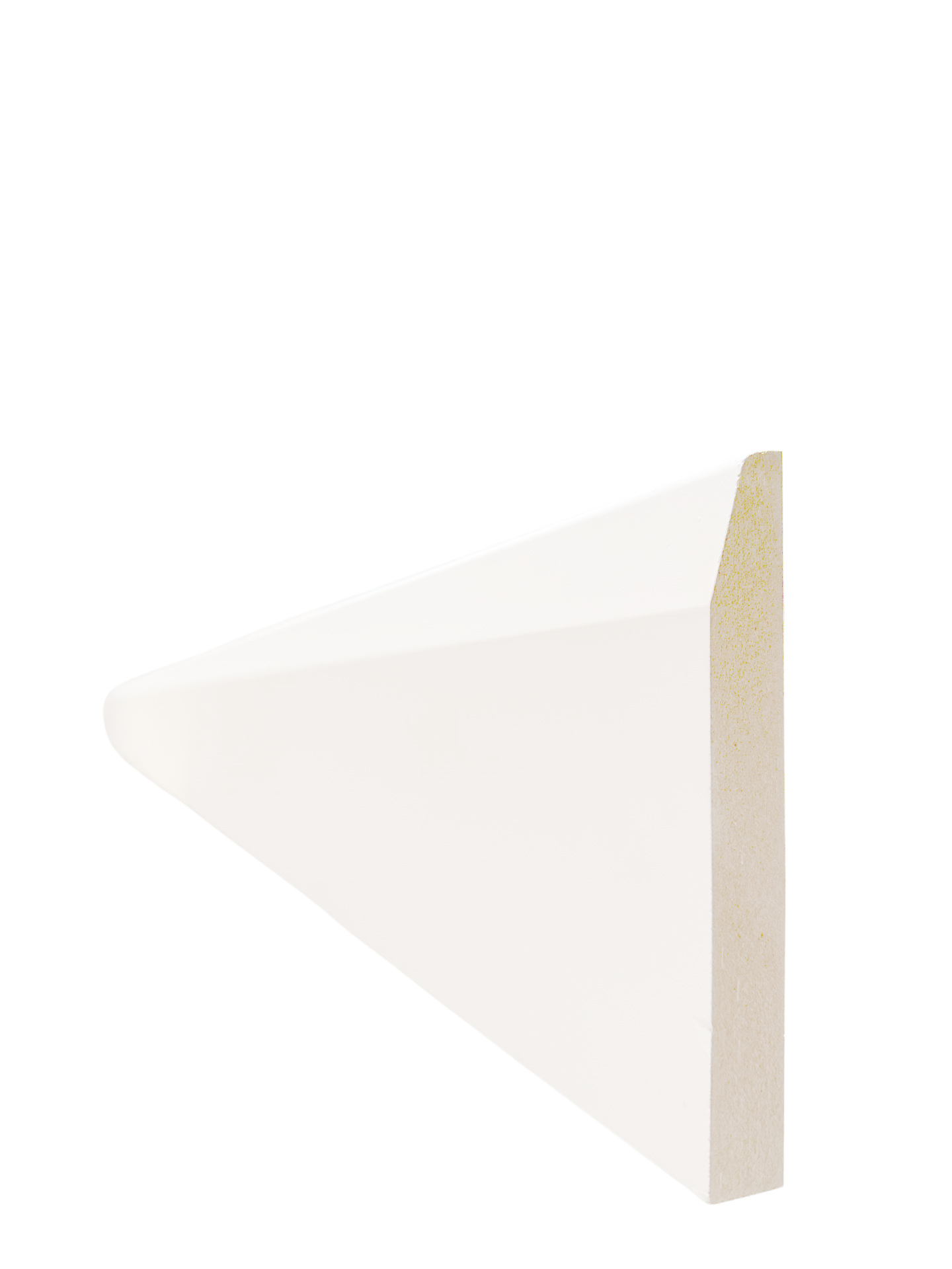 Chamfered White Primed MDF Skirting 18x144x5400mm
