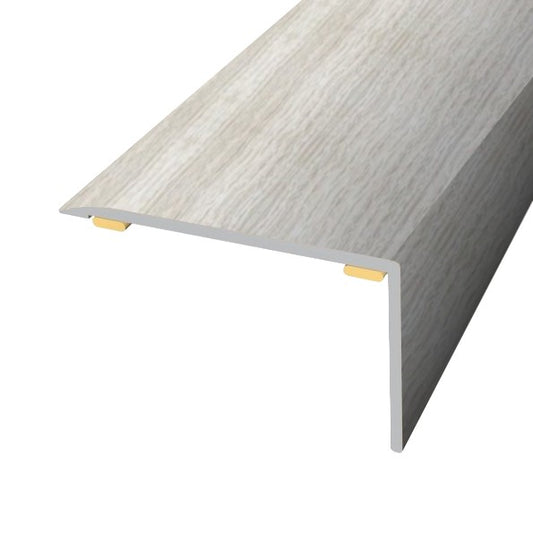 Floor Profile Stair Nose Grey 2 Self-Adhesive (270cm)