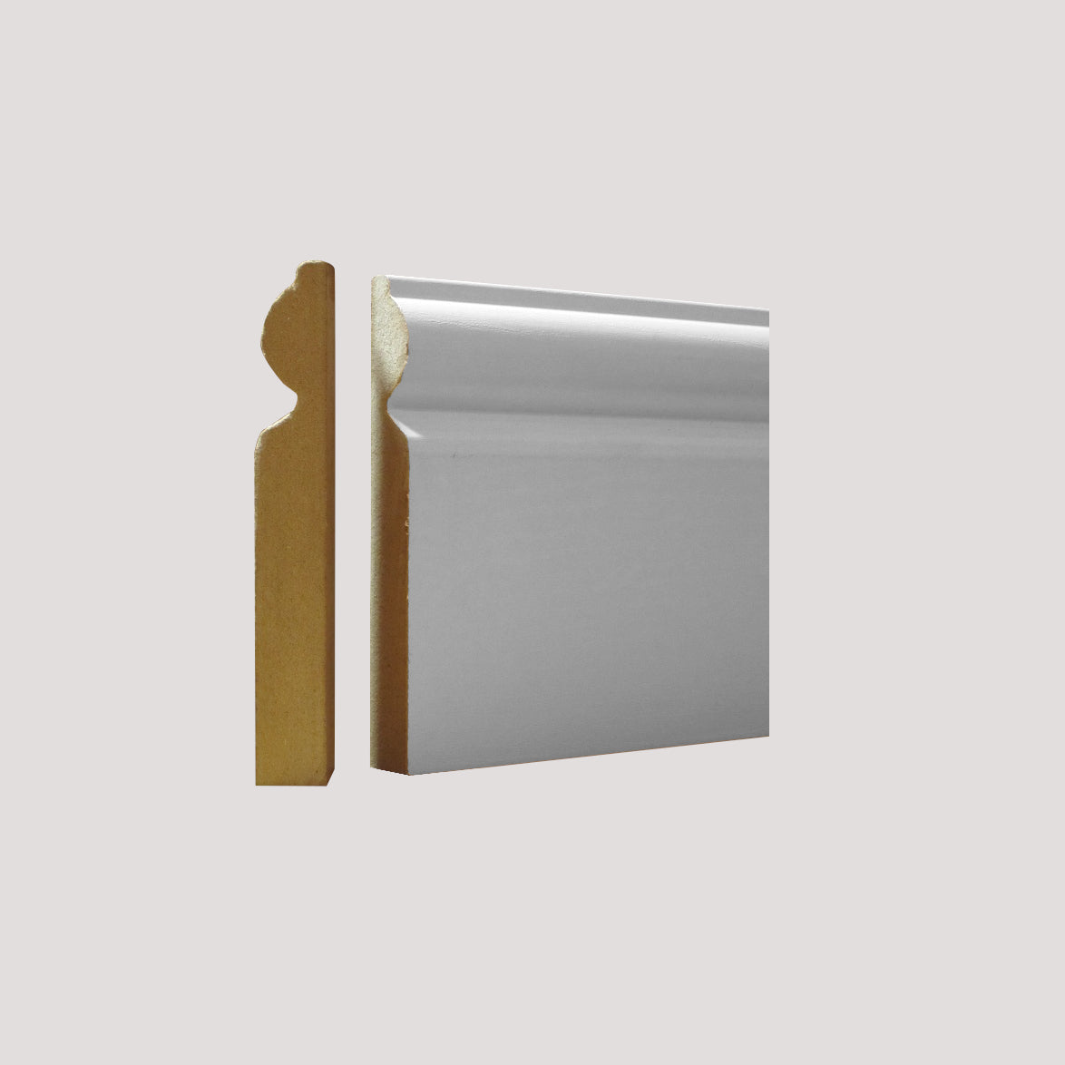 White Skirting MDF 118mmx2.4mtr (B005)