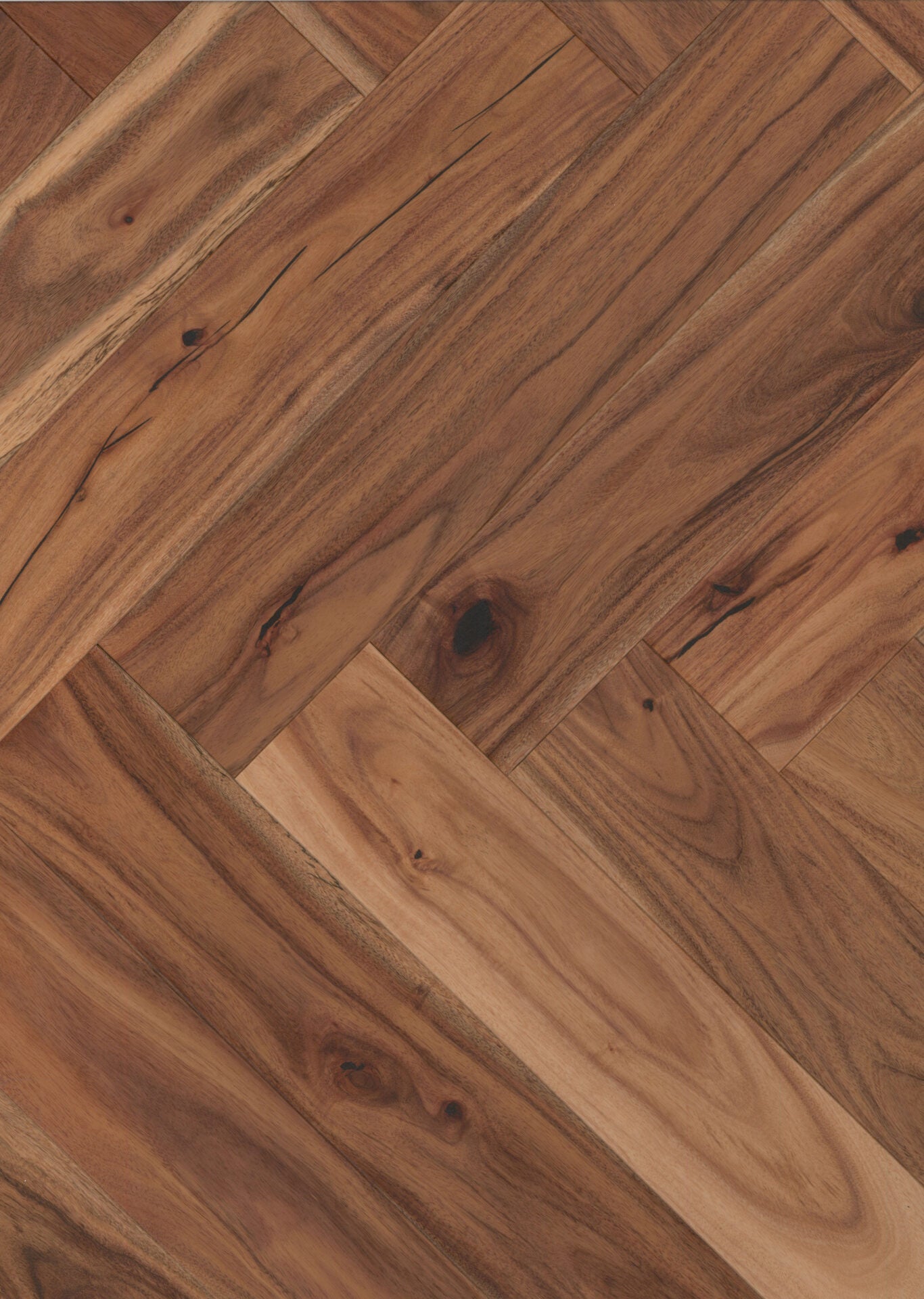 Walnut Acacia Natural Herringbone image 1