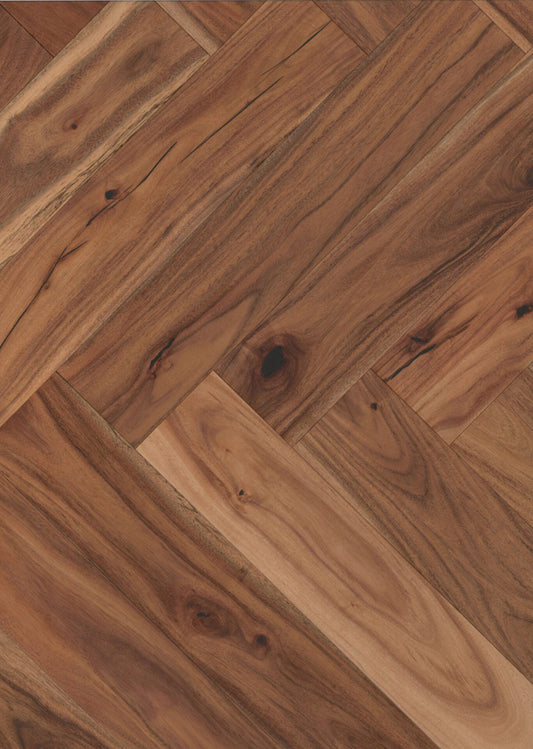 Walnut Acacia Natural Herringbone image 1