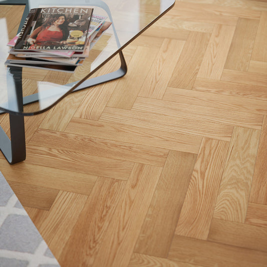 Mountain Rustic Oak Herringbone image 1