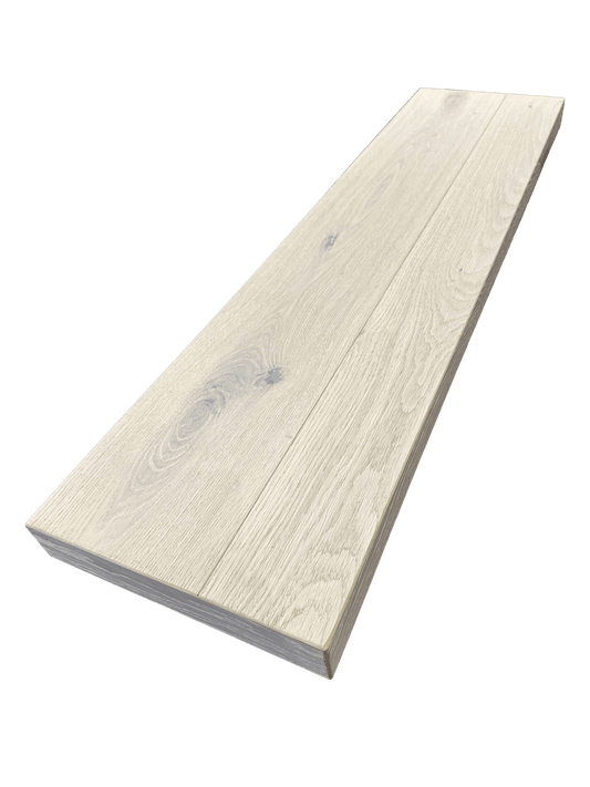 Mountain Chalk Bullnose Stair Tread Rustic Oak
