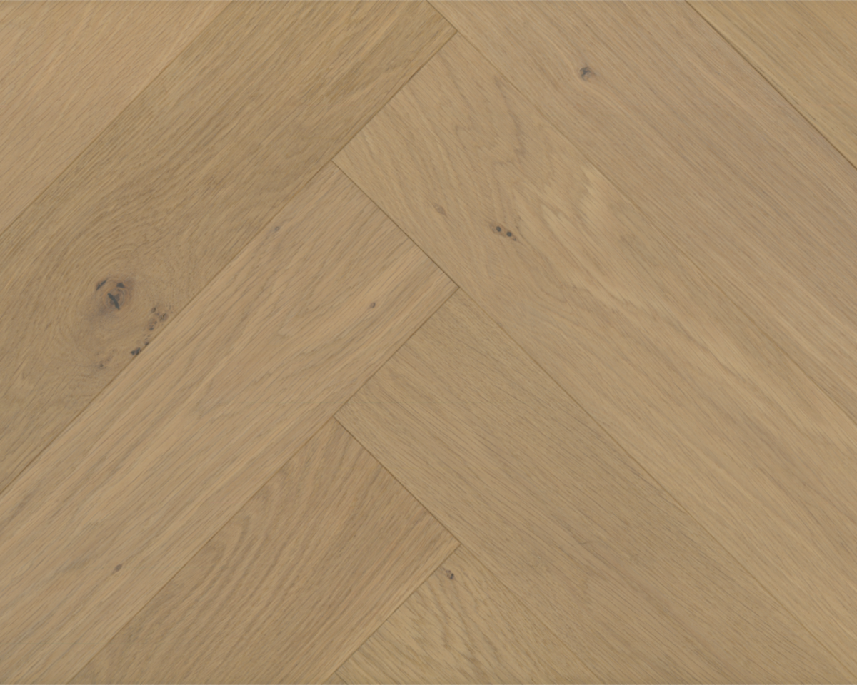 Willow Brushed Oak herringbone engineered wood flooring