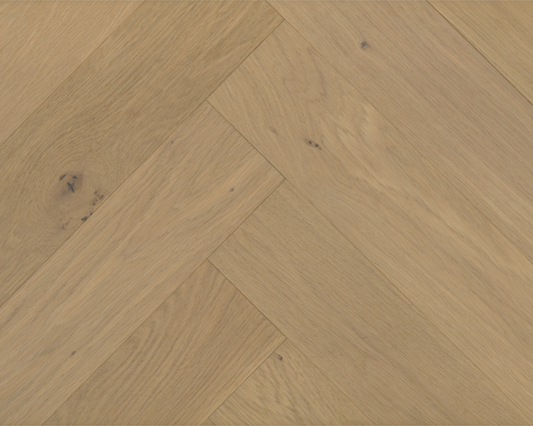 Willow Brushed Oak herringbone engineered wood flooring