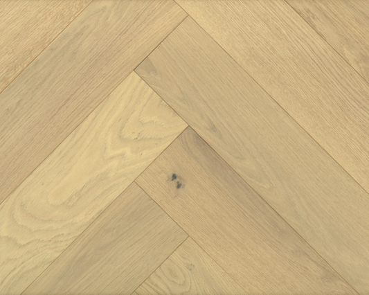 Golden Valley Brushed Oak herringbone engineered wood flooring