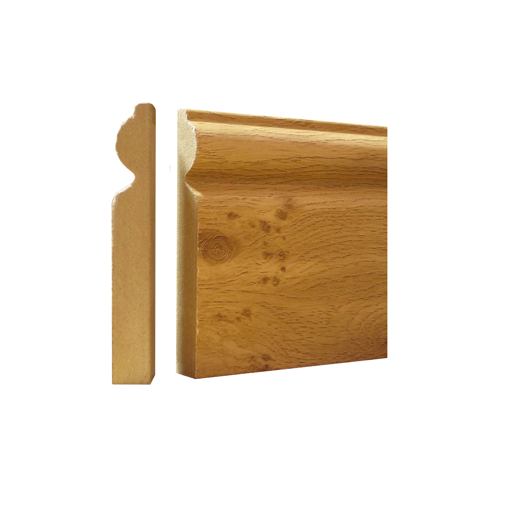 Knotty Oak Skirting MDF 118mmx2.4mtr (B015)