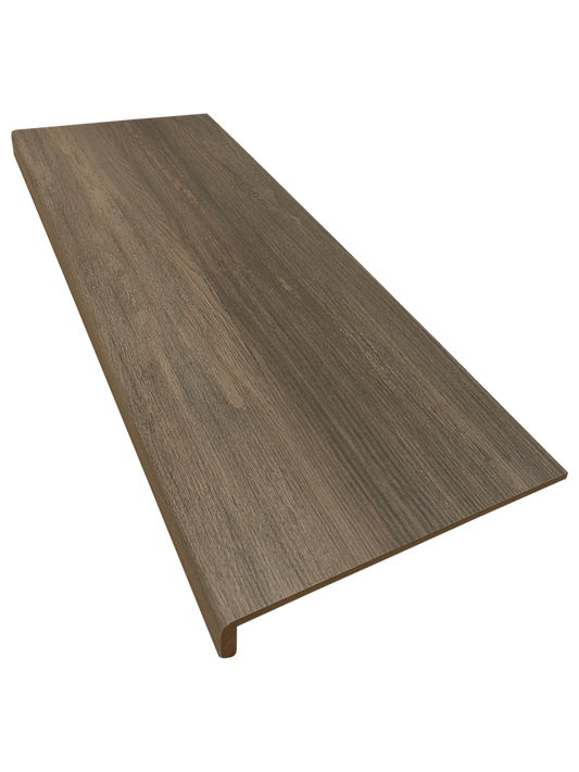 Milani Dark Oak Wood Grain Single Stair Tread & Riser