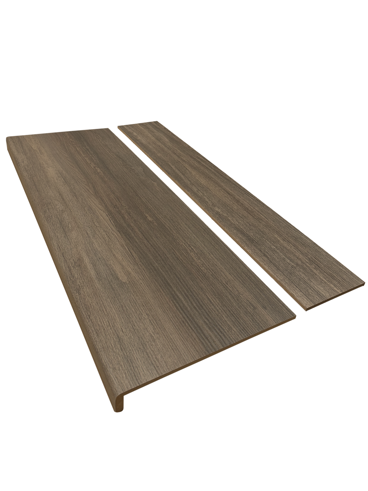 Milani Dark Oak Wood Grain Single Stair Tread & Riser