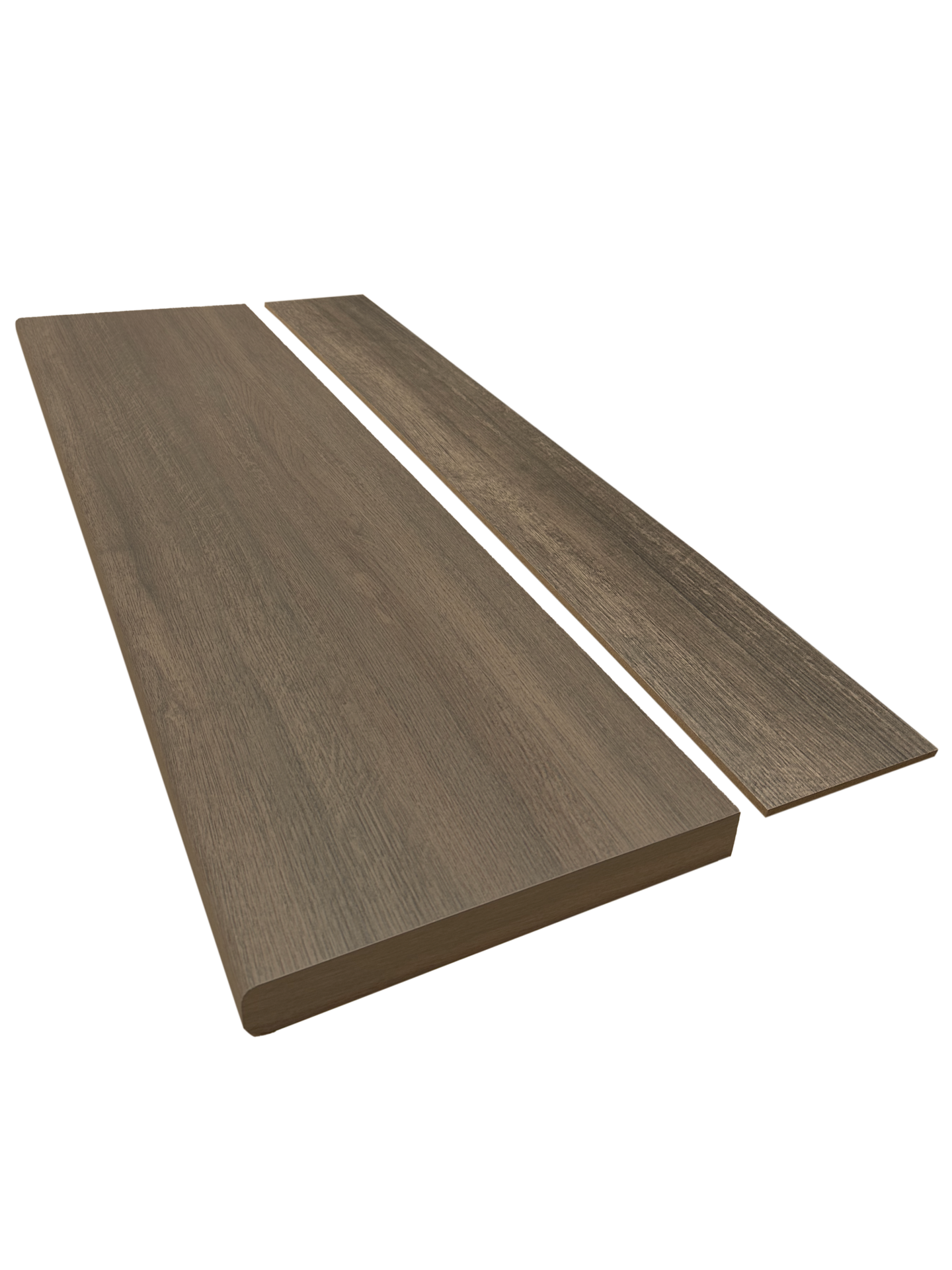 Milani Dark Oak Wood Grain Bullnose Stair Tread & Riser | Ireland ...