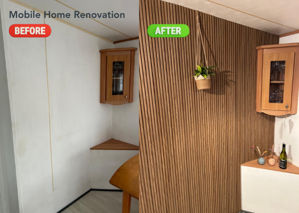 Medium Oak Wall Panel Narrow MDF JM1071 PVC84