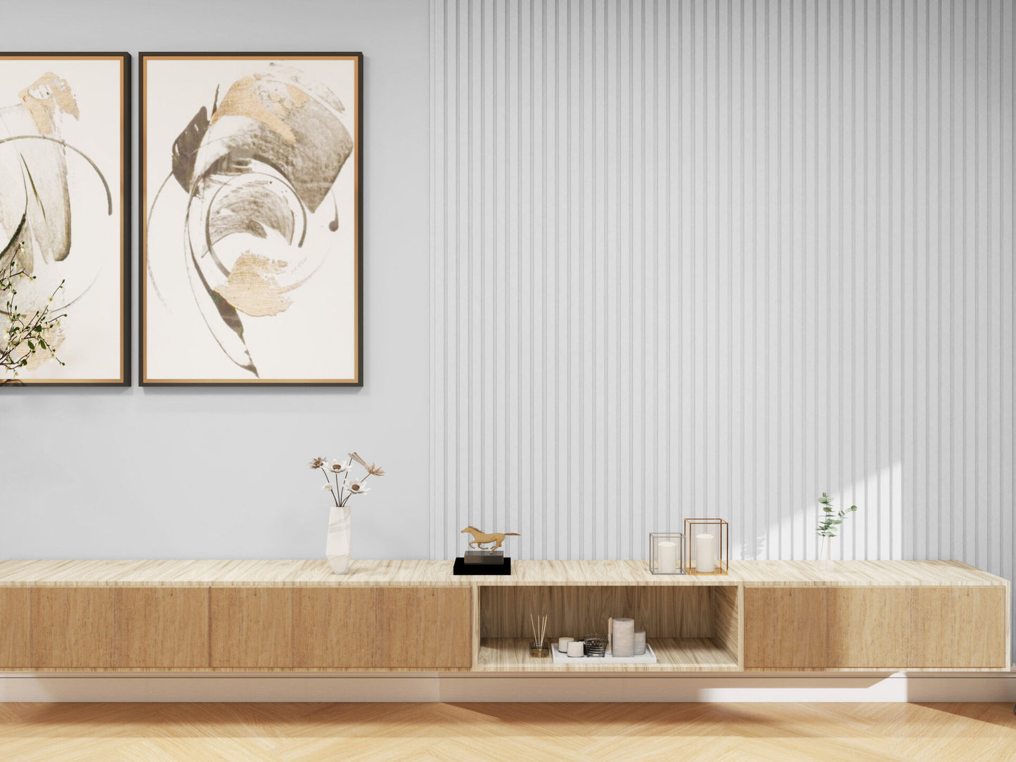 White Textured Wall Panel Medium MDF JM1073 PVC88