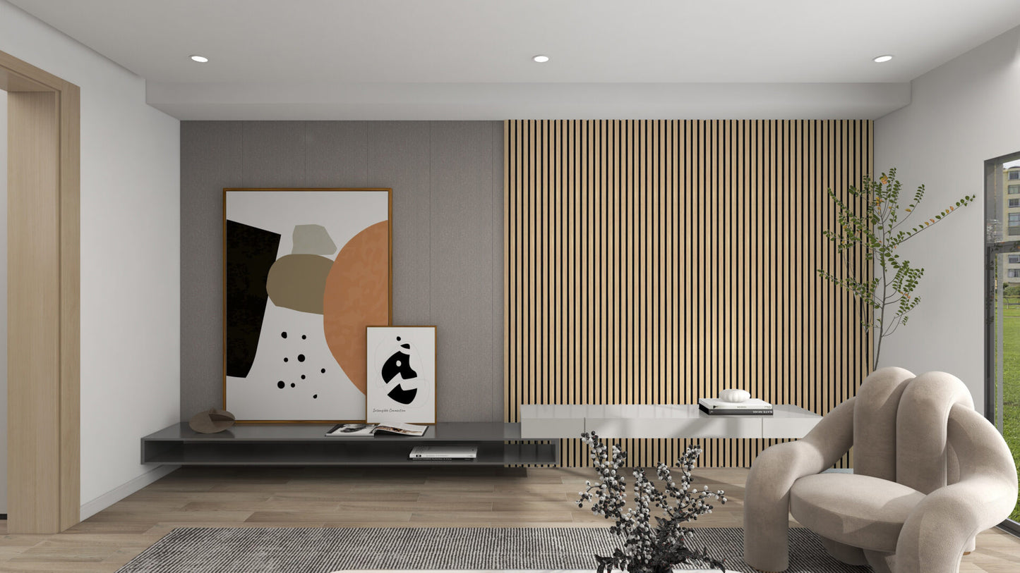 Oak Veneer Acoustic Wall Panel JM1114 MBW 26WV