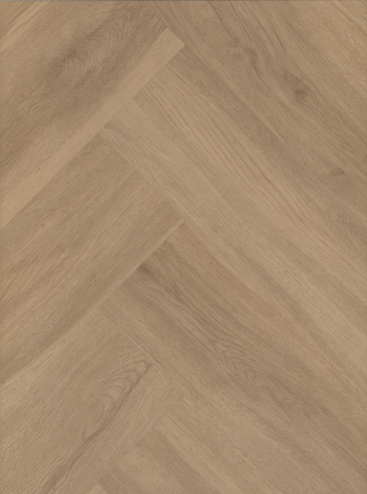 Neptune Lagoon Sand Oak SPC herringbone flooring