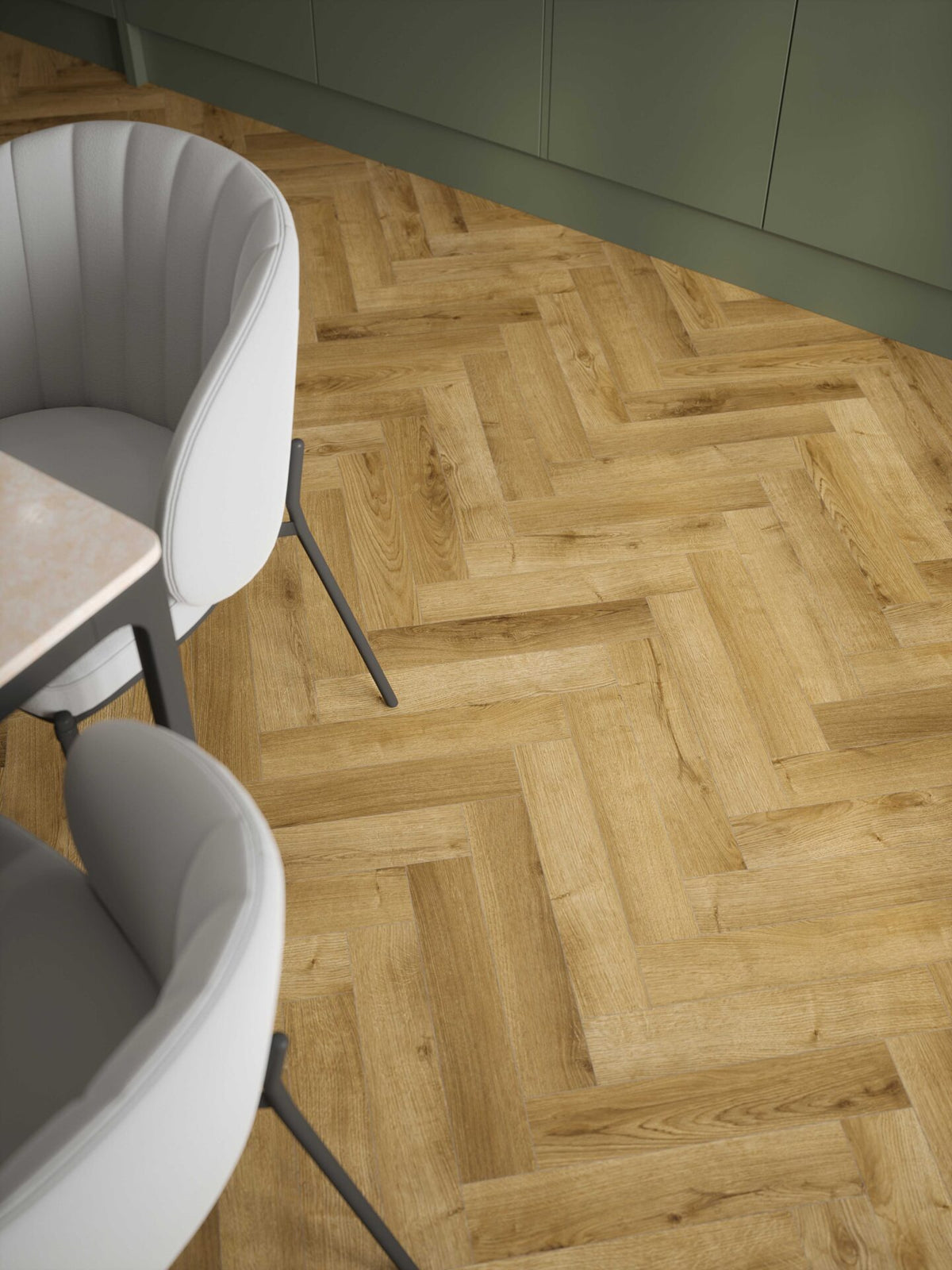 Stade Oak Herringbone Laminate Flooring 12mm AC5