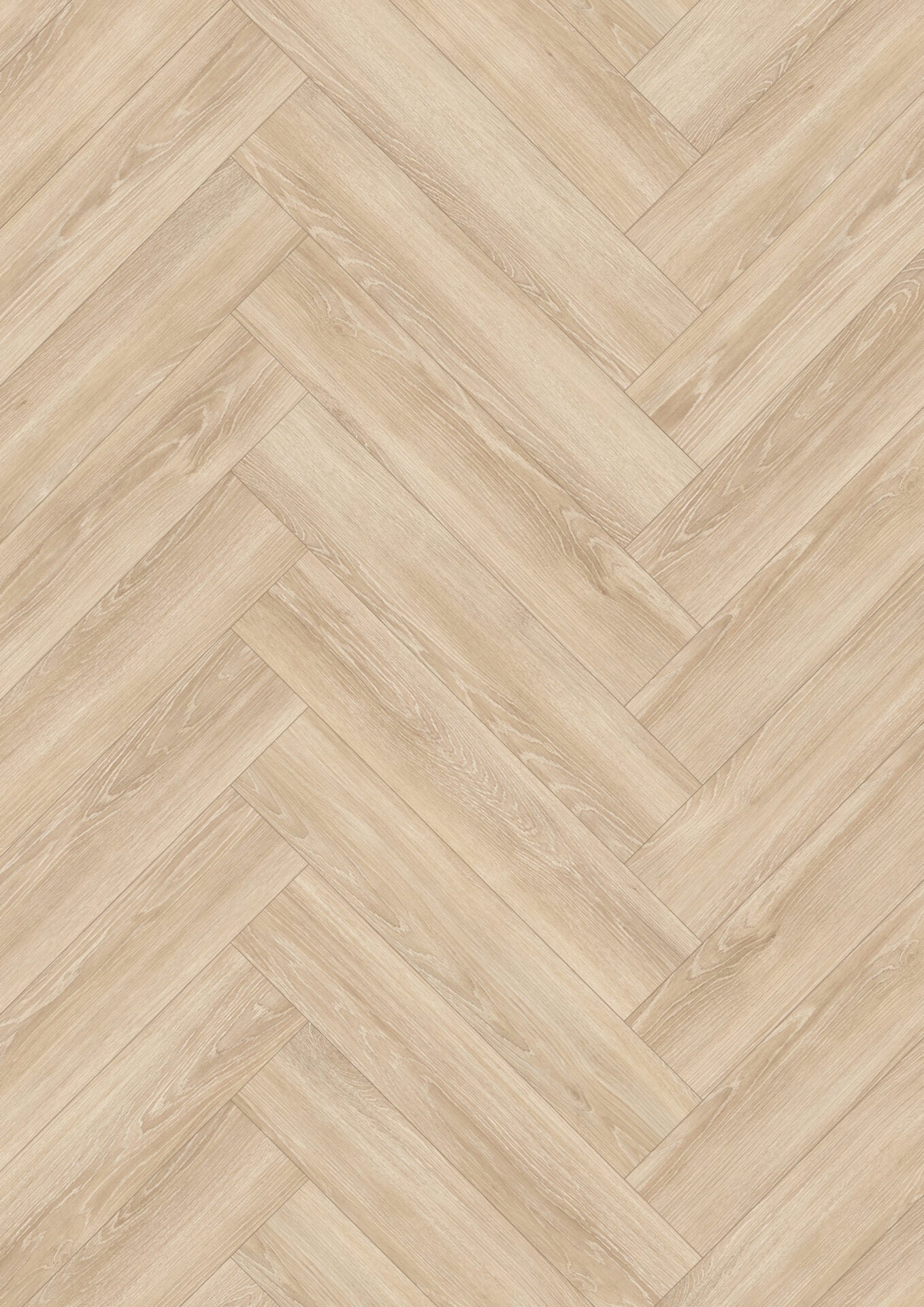 Cream Newport Oak Herringbone Laminate Flooring 8mm AC4