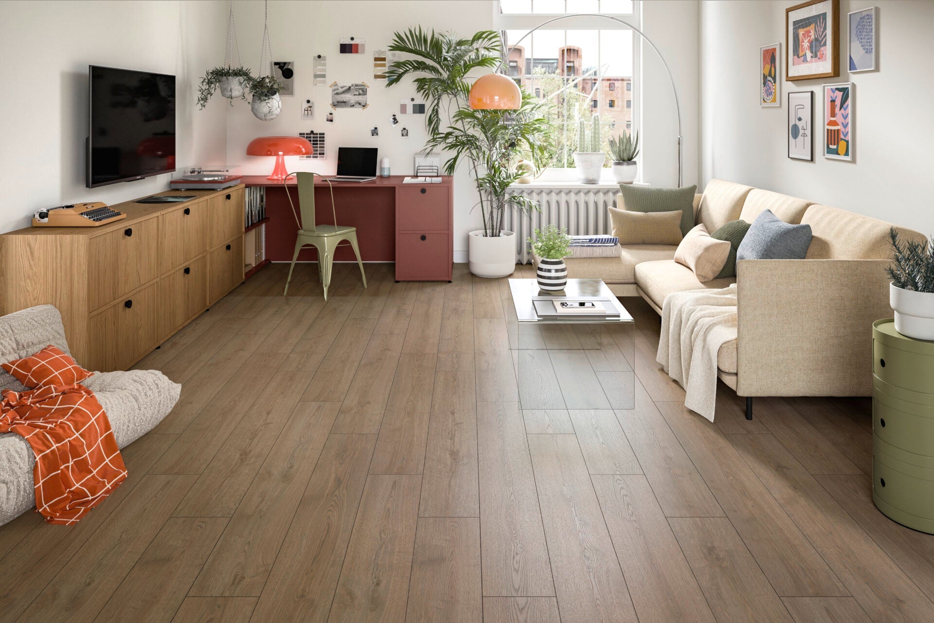 Brown Turin Oak Aqua image 1