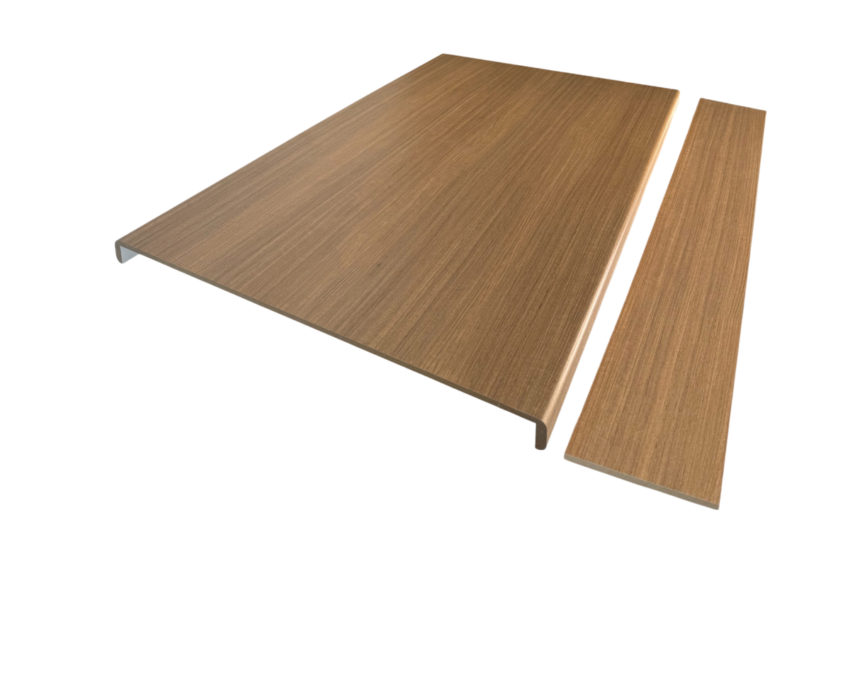 Honey Oak Wood Grain Double Winder Tread & Riser
