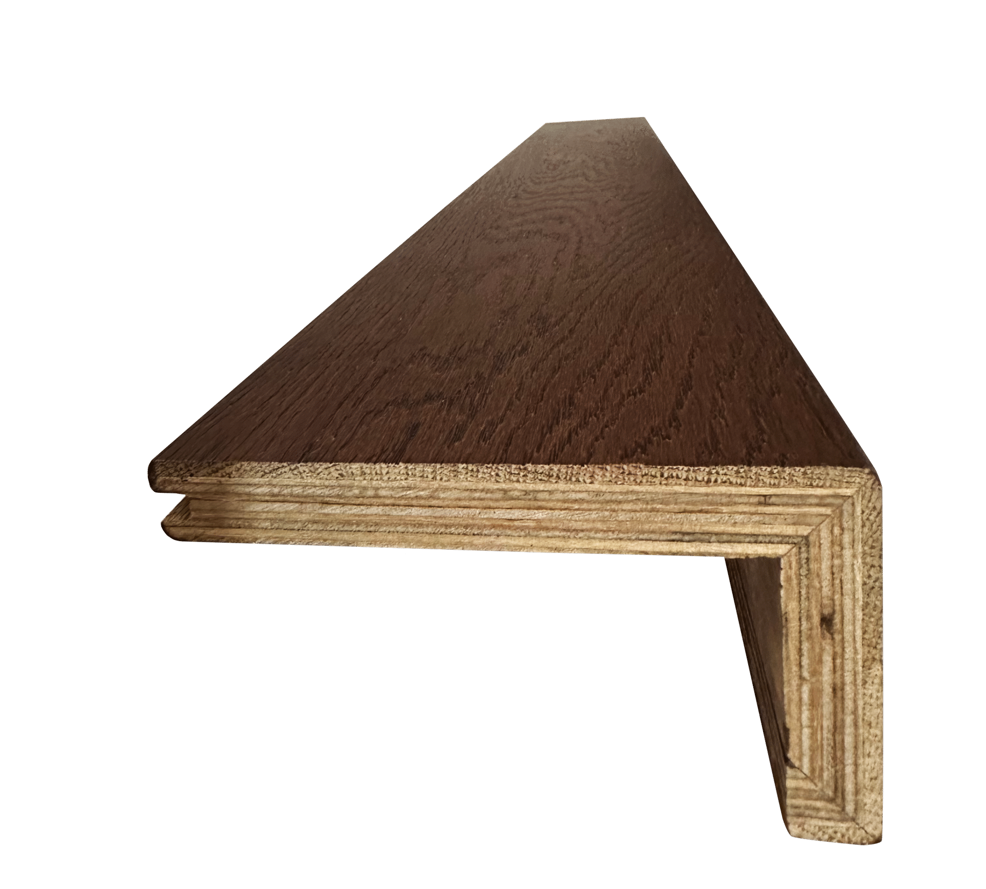 Mountain Deep Smoked Stair Tread Rustic Oak detail