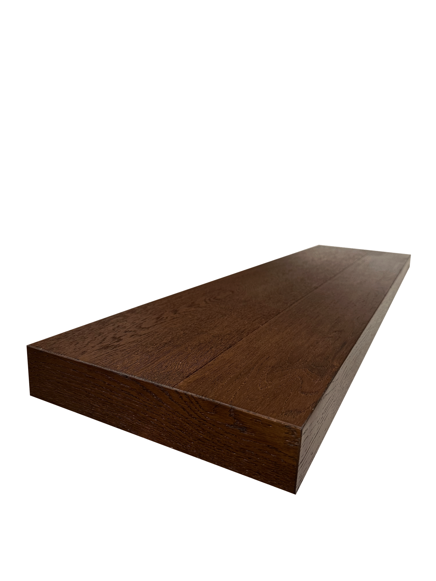Mountain Deep Smoked Bullnose Stair Tread Rustic Oak detail