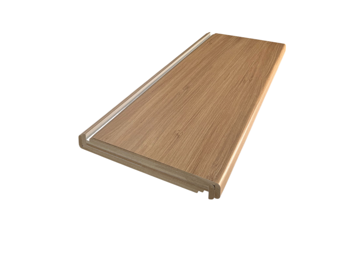 Light Oak Wood Grain Quattro Stair Treads & Risers (Pack of 4)