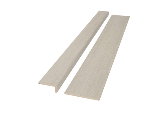 Lizzy Oak Grey Wood Grain Stair Nose & Riser - T&G Profile (Pack of 1)