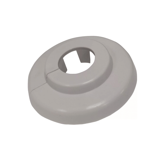 Plastic Rosette Mid Grey 15mm (2)