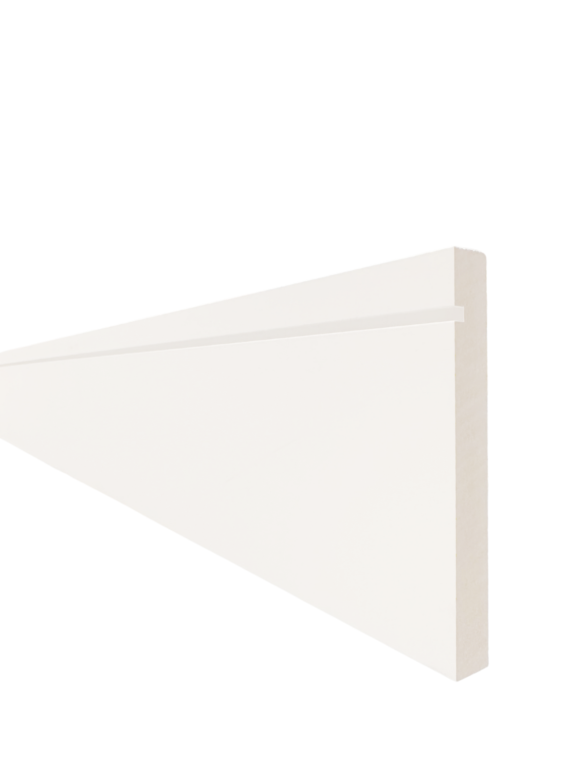 Shaker White Primed MDF Skirting 18x144x2400mm