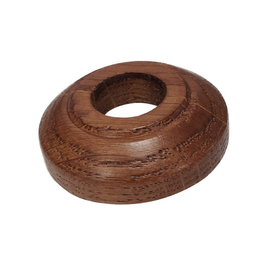 Wood Rosette Dark Oak 15-17mm (2)