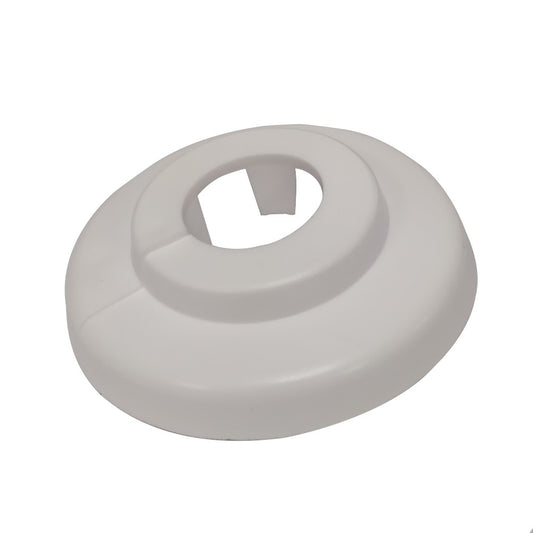 Plastic Rosette White 15mm (2)