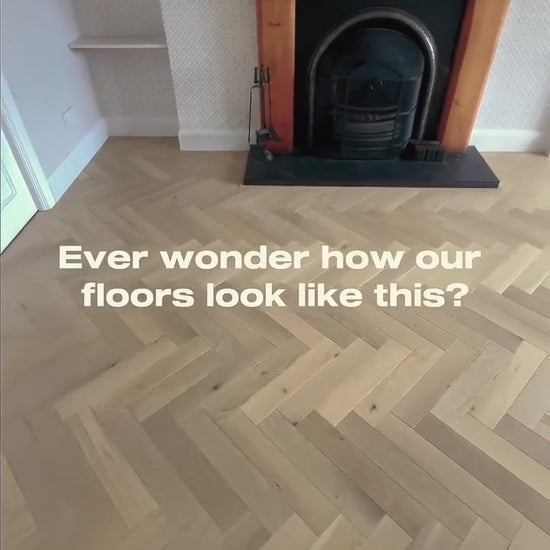 Mountain Mist Oak herringbone fitted by Kidd Flooring in a Greystones home