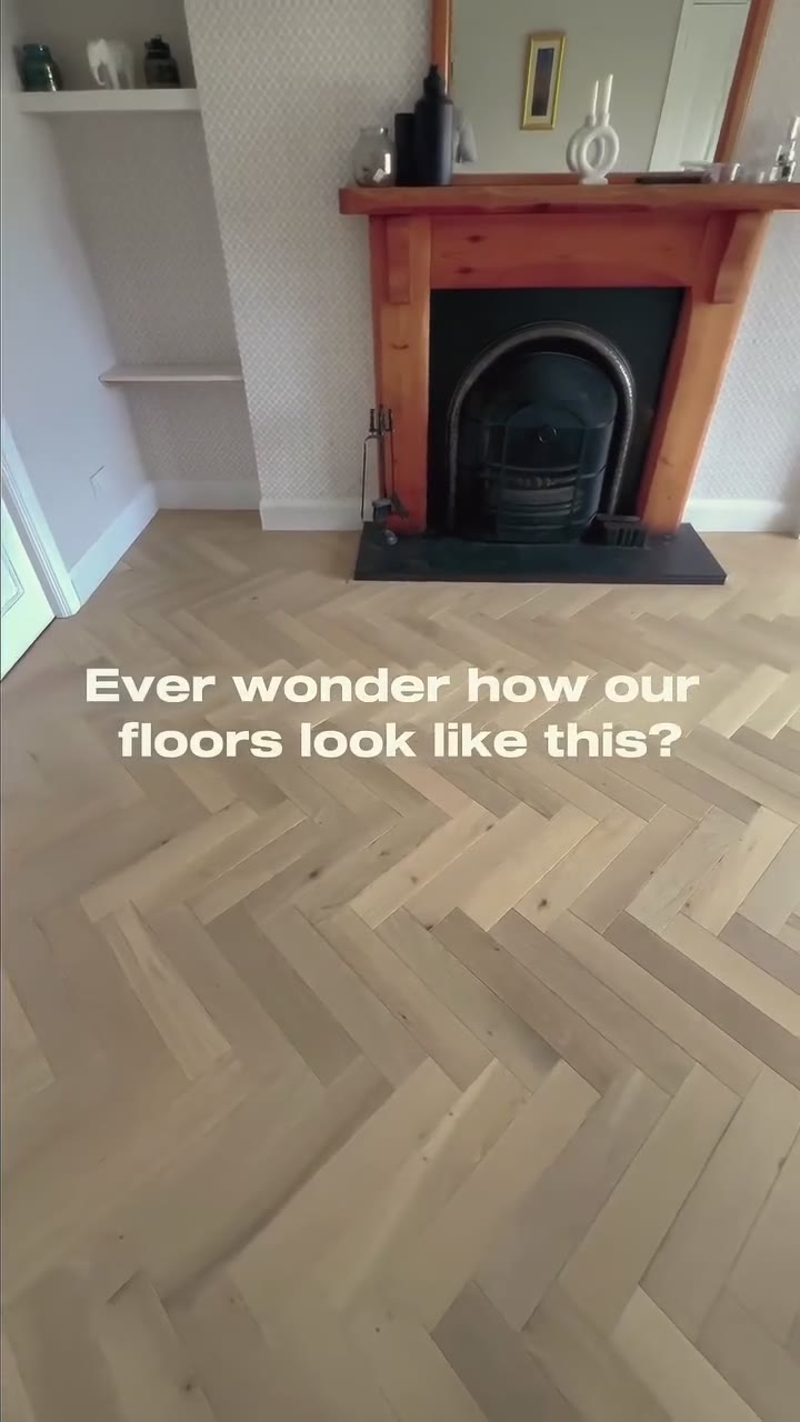Mountain Mist Oak herringbone fitted by Kidd Flooring in a Greystones home