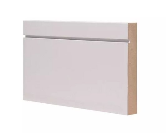 Shaker White Primed MDF Acrhitrave 18x94x2400mm