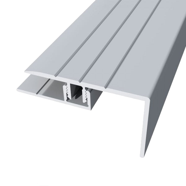 Floor Profile Stair Nose Silver (90cm) B03610/090