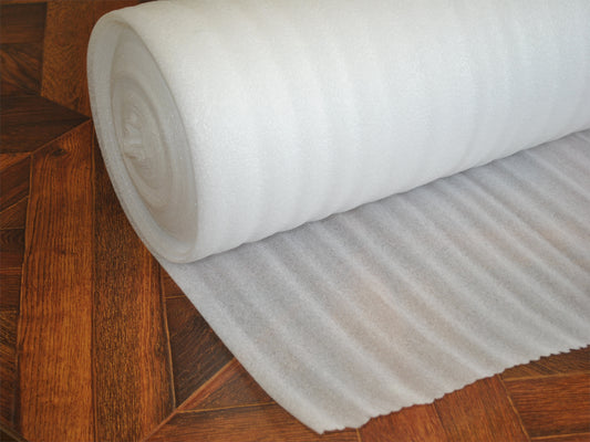 White Valu-Lay Underlay 25mx1m (25sqm Roll)